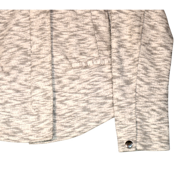 Cabi Neo Moto Jacket Blazer Womens Size 8 Heather Gray Pockets Knit 5102 - Picture 3 of 9